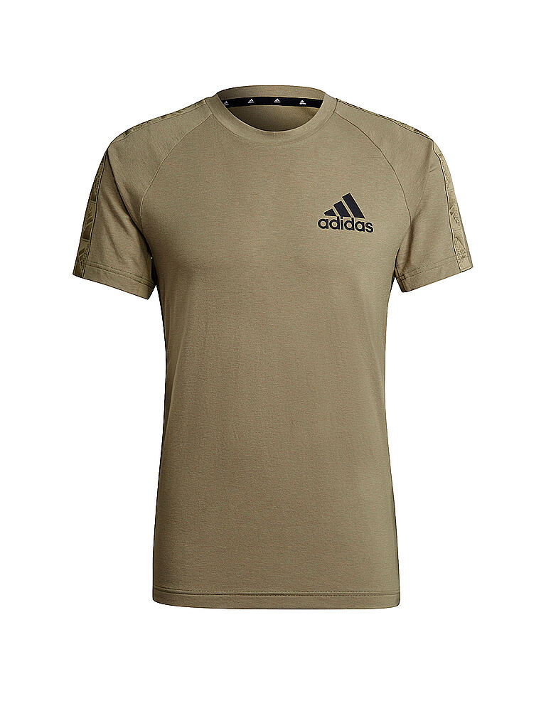 Adidas olive green t shirt mens deals